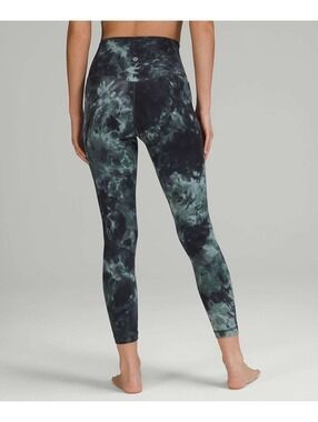 Lululemon Align High Rise Pant 25" Diamond Dye Silver Blue Tidewater Teal Graphi
